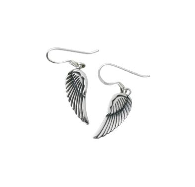 SILBER OHRRINGE „ENGELSFLÜGEL“